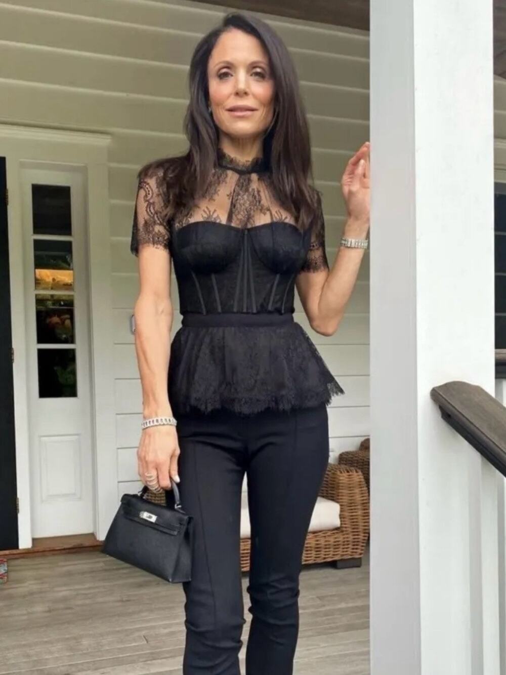 Jonathan Simkhai Kehlani Lace Bustier Top Black Formal Cocktail Boudoir Size 10